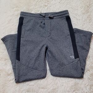 OshKosh B'gosh, Gray and Black Sweatpants with Zippers, Size 7, Boys